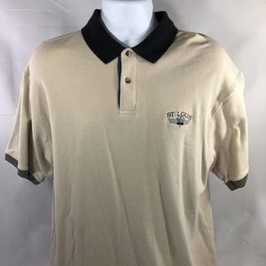 Vintage St Louis Missouri Polo Golf Shirt Short Sleeve Gear For Sports XL Mens